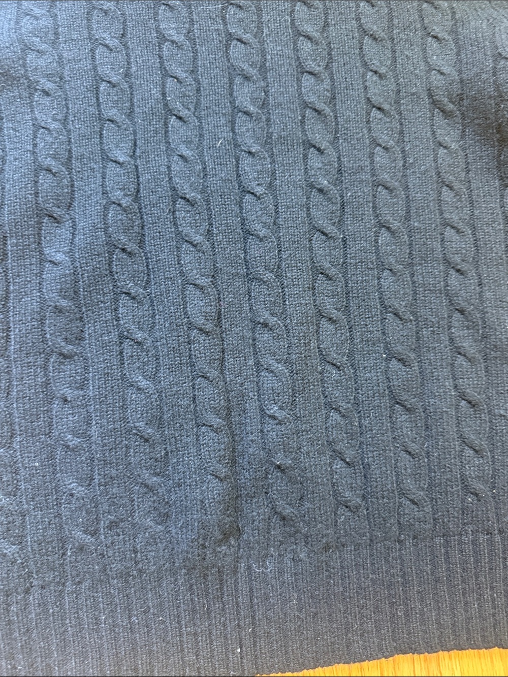 George Black Cable-Knit Crewneck Sweater 100% Cashmere - Picture 3 of 5